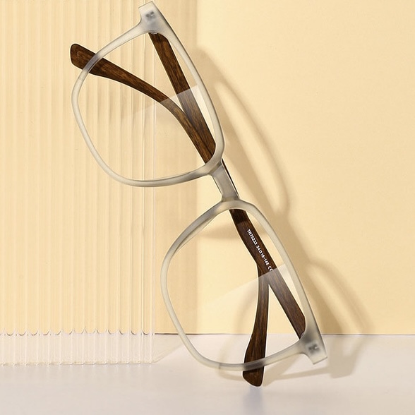 فریم عینک طبی با عدسی بلوکات مدل Tr-75233-Gry