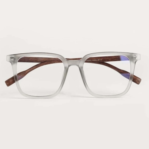 فریم عینک طبی با عدسی بلوکات مدل Tr-75237-Gry