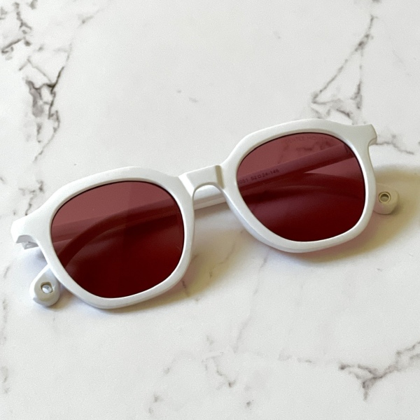 عینک آفتابی مدل Zn-3580-0051-Wht-Pnk