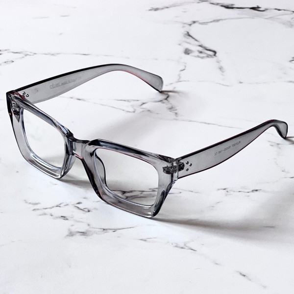 فریم عینک طبی با عدسی بلوکات مدل Crec-1735-Gry