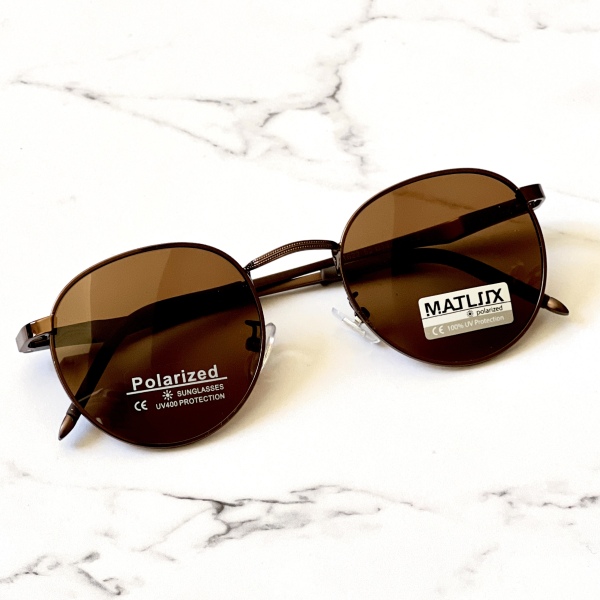 عینک آفتابی با عدسی پلاریزه مدل Eit-1622-Brn