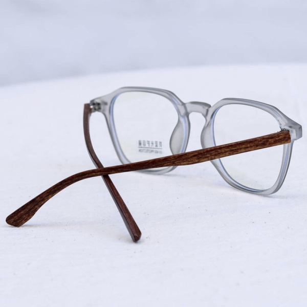 فریم عینک طبی با عدسی بلوکات مدل Tr-75232-Gry