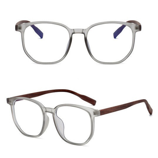 فریم عینک طبی با عدسی بلوکات مدل Tr-75230-Gry