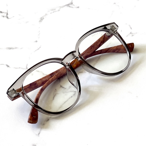 فریم عینک طبی با عدسی بلوکات مدل Tr-75250-Gry