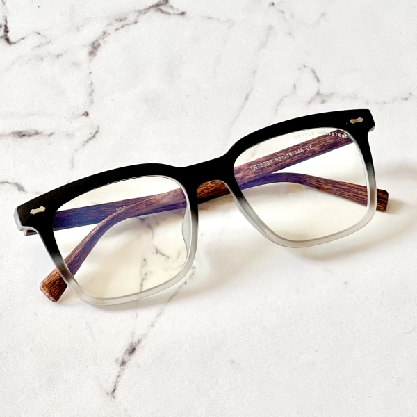 فریم عینک طبی با عدسی بلوکات مدل Tr-75239-Blc-Gry