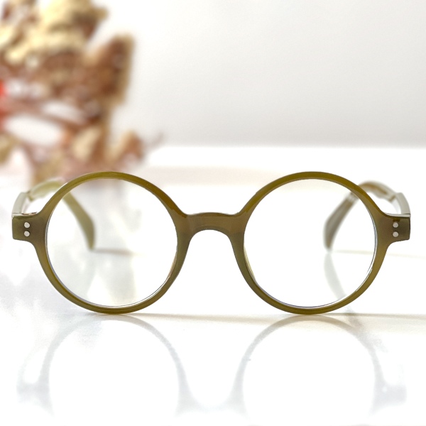 فریم عینک طبی با عدسی بلوکات مدل Zn-3676-Olv