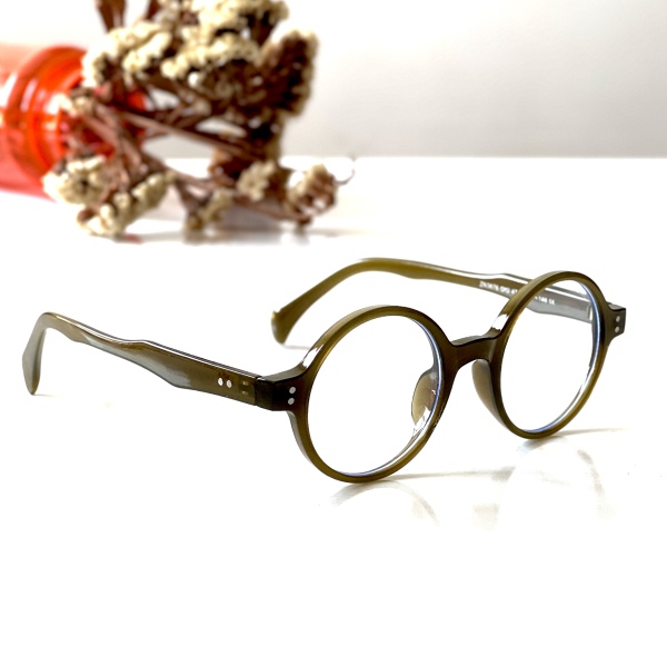 فریم عینک طبی با عدسی بلوکات مدل Zn-3676-Olv