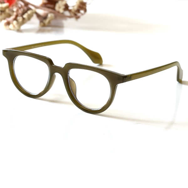 فریم عینک طبی با عدسی بلوکات مدل Zn-3681-Olv