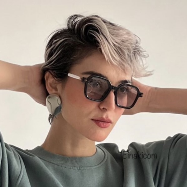 عینک با عدسی دودی روشن مدل Me-0046-Btra