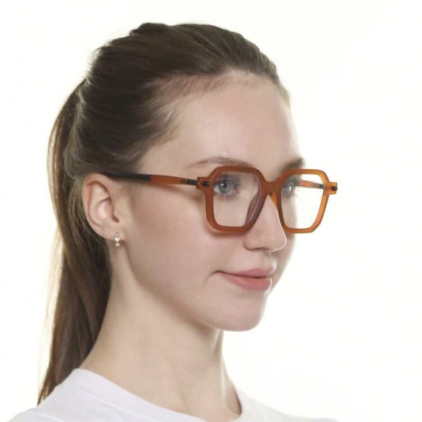 فریم عینک طبی با عدسی بلوکات مدل Me-0046-Tea