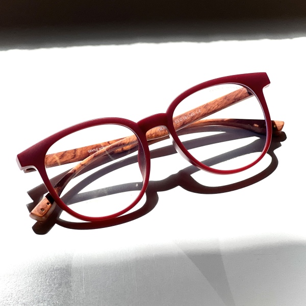 فریم عینک طبی با عدسی بلوکات مدل Tr-75250-Maroon