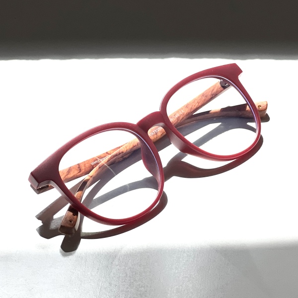 فریم عینک طبی با عدسی بلوکات مدل Tr-75250-Maroon