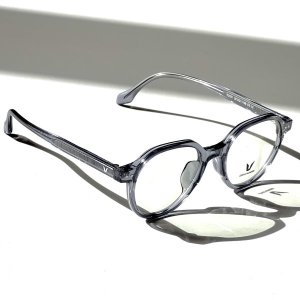 فریم عینک طبی با عدسی بلوکات مدل 72021-Gry-C3