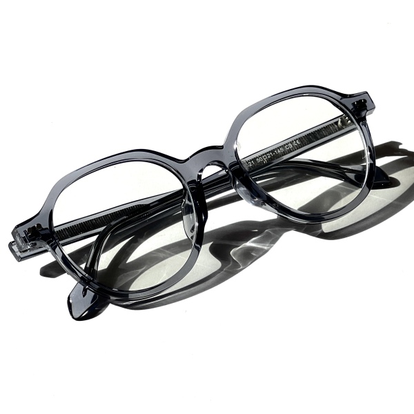 فریم عینک طبی با عدسی بلوکات مدل 72021-Gry-C3
