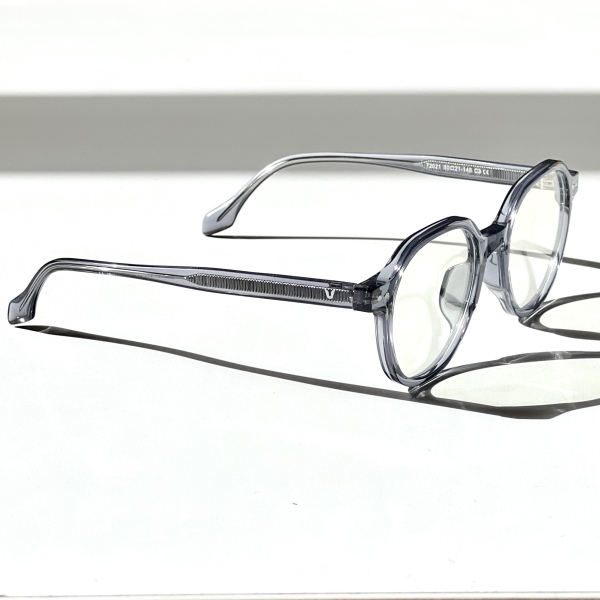 فریم عینک طبی با عدسی بلوکات مدل 72021-Gry-C3