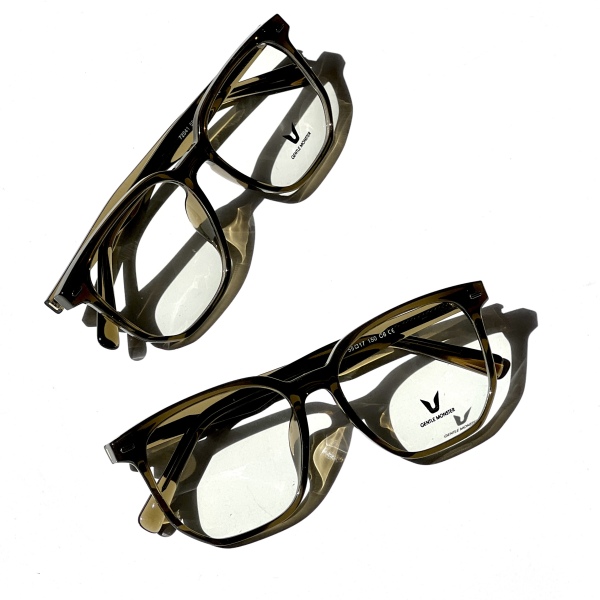 فریم عینک طبی با عدسی بلوکات مدل 72041-C6-Olv