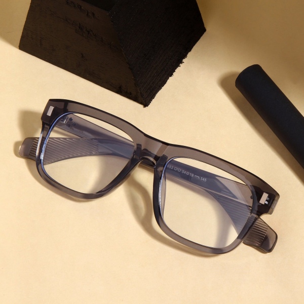 فریم عینک‌طبی با عدسی بلوکات کد Zn-3683-Gry