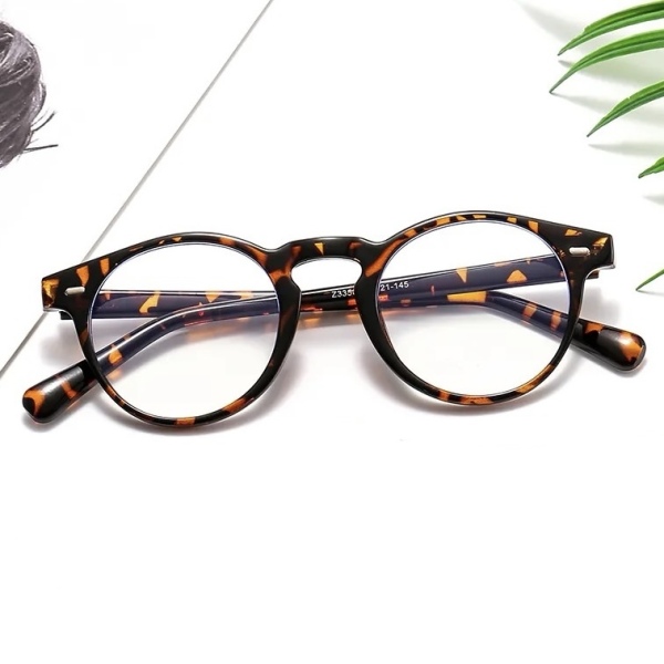 فریم عینک طبی با عدسی بلوکات مدل Gmt-Zn-3358-KO3B57-C8-Leo