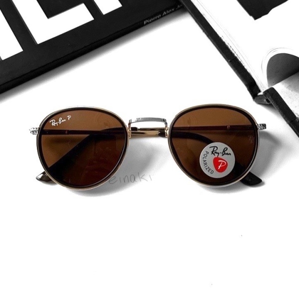 عینک آفتابی ری‌‌بن با عدسی پلاریزه مدل Rb-0299-Brn