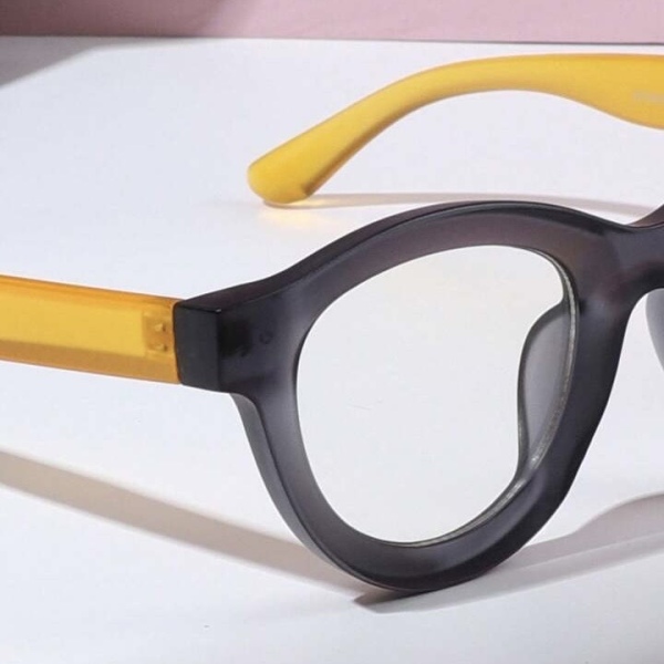 عینک طبی با عدسی بلوکات مدل Zn-3696-Gry-Orng