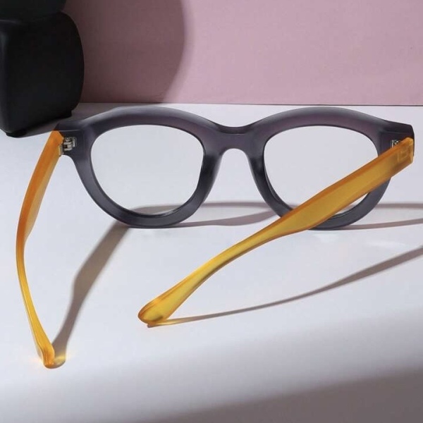 عینک طبی با عدسی بلوکات مدل Zn-3696-Gry-Orng