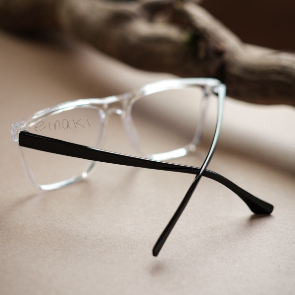 فریم عینک طبی با عدسی بلوکات مدل 28023-Tra عینک مخصوص کار با سیستم عینک زنانه و عینک مردانه