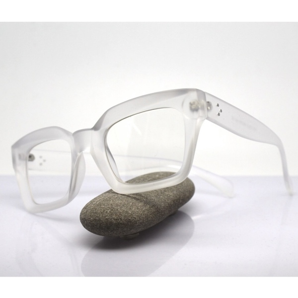 فریم عینک طبی با عدسی بلوکات مدل Crec-1735-Wht عینک زنانه، عینک مردانه