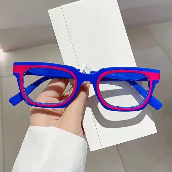 فریم عینک طبی پرادا با عدسی بلوکات مدل 89137-Red-Blu فریم عینک طبی زنانه, فریم عینک طبی مردانه,