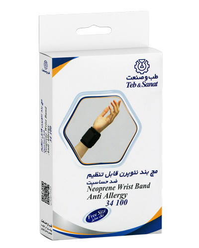 مچ بند قابل تنظیم نئوپرن تک سایز کد 34100