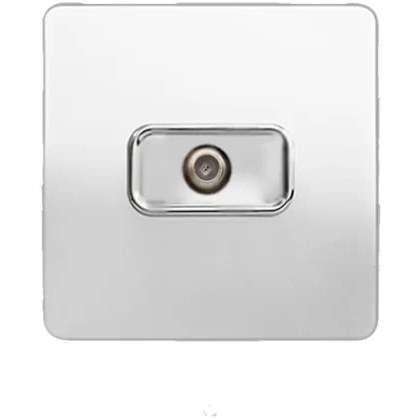 پریز آنتن ماهواره SAT مدل کریستال سفید صنایع آسیا الکتریک