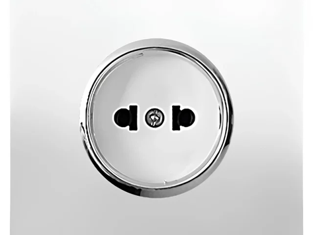 پریز برق ساده مدل کریستال سفید صنایع آسیا الکتریک