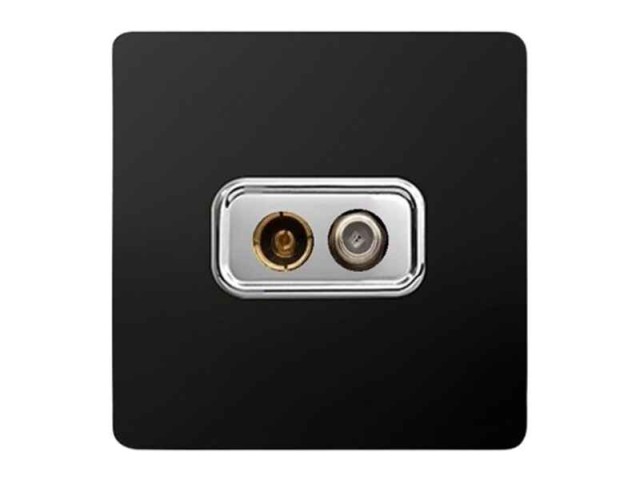 پریز آنتن دومنظوره مدل کریستال رنگی صنایع آسیا الکتریک