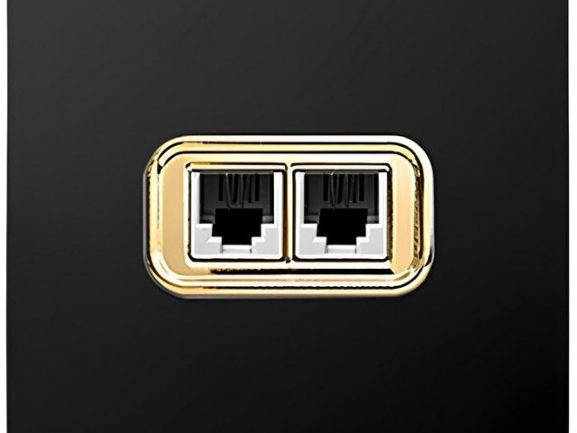 پریز تلفن پاناسونیک دوقلو مدل کریستال رنگی صنایع آسیا الکتریک