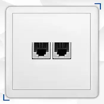 پریزتلفن پاناسونیک دوقلو مدل طاها روکار صنایع آسیا الکتریک