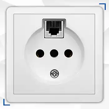 پریزتلفن دومنظوره مدل طاها روکار صنایع آسیا الکتریک