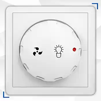 کلید دیمر(لامپ-فن) مدل طاها روکار صنایع آسیا الکتریک