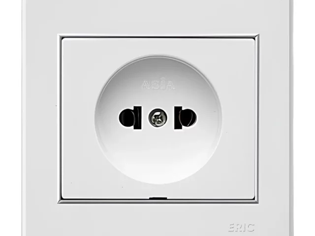 پریز برق ساده مدل اریک صنایع آسیا الکتریک