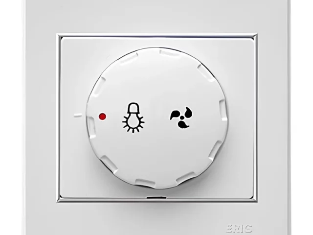 کلید دیمر(لامپ-فن) مدل اریک صنایع آسیا الکتریک