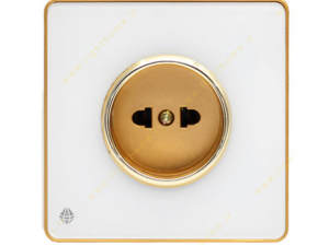 پریز برق ساده مدل یاقوت صنایع آسیا الکتریک