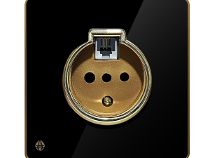 پریز تلفن دومنظوره مدل یاقوت صنایع آسیا الکتریک