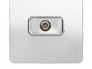 پریز آنتن ماهواره SAT مدل کریستال سفید صنایع آسیا الکتریک