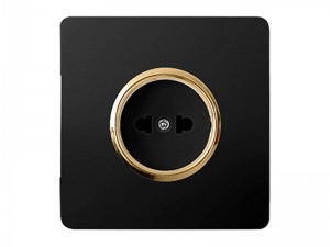 پریزبرق محافظ دار مدل کریستال رنگی صنایع آسیا الکتریک