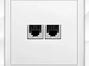 پریزتلفن پاناسونیک دوقلو مدل طاها روکار صنایع آسیا الکتریک