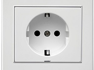 پریز برق ارت محافظ دار مدل اریک صنایع آسیا الکتریک