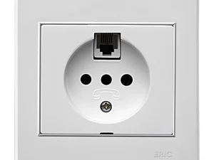 پریزتلفن دومنظوره مدل اریک صنایع آسیا الکتریک