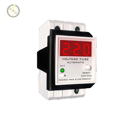 محافظ فیوز ولتاژ دیجیتال 63A ( گارد حفاظتی کلیه لوازم خانگی ) میکرو مکس مدل F-DVP