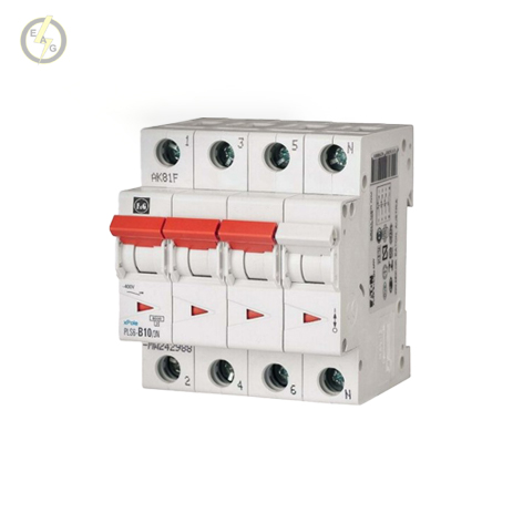 کلید مینیاتوری 20 آمپر سه پل ( سه فاز ) + نول AC  اف . اند . جی