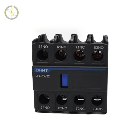 کنتاکت کمکی  کنتاکتور از بالا  220 ولت AC چنت سری NXC مدل AX-3X/22
