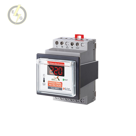 محافظ ولتاژ تک فاز 32 آمپر دیجیتال برنا الکترونیک مدل SDR/C