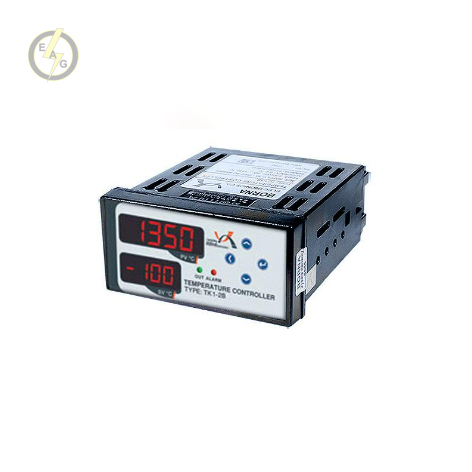 ترمو کنترلر 100- تا 1350+ جهت سنسور K دو رله ای 96*48 برنا الکترونیک مدل TK1-2B